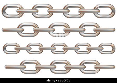 Rusty metalic chain vector illustration eps 10 Stock Vector