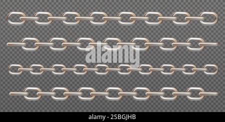 Rusty metalic chain vector illustration eps 10 Stock Vector