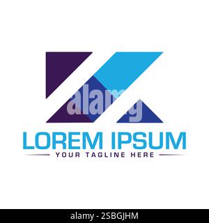 K Letter Logo Design, Unique K Logo Design Stock Vector