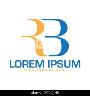 RB Logo Design Stock Vector