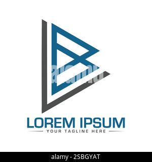LB Letter Logo Design Stock Vector