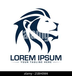 Lion Logo Design Stock Vector