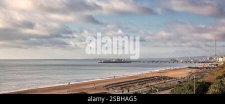 View of Brighton from Madeira Drive Stock Photo