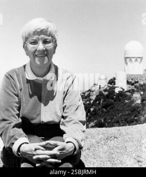 Vera Rubin. Portrait of the American astronomer, Vera Florence Cooper
