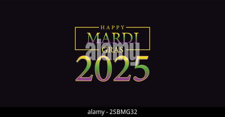 Mardi Gras Madness A Vibrant Celebration of Happiness Stock Vector