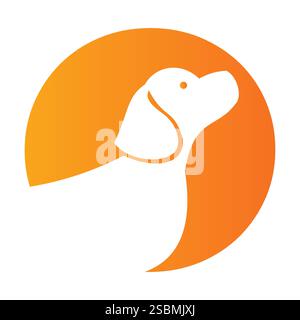 Initial Letter O Pet Logo Concept With Dog Head Symbol Vector Template Stock Vector