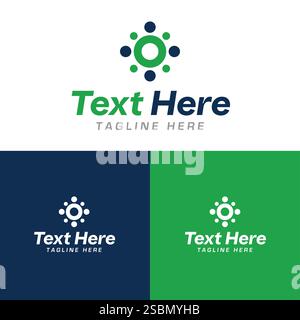 Modern Shape Logo Design Stock Vector