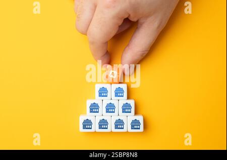 Implementation of artificial intelligence in business. Optimizing efficiency, automation, and decision-making. Smart solutions, machine learning, boos Stock Photo