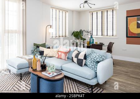 Modern developer house interiors Stock Photo - Alamy