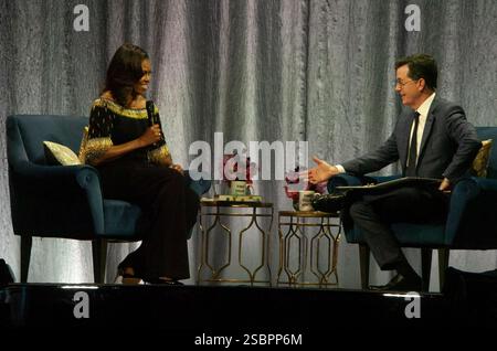 Becoming : An intimate conversation with Michelle Obama at the O2 ...