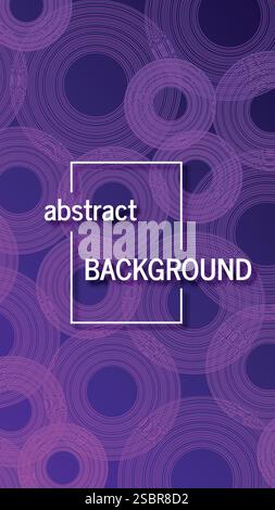 Trendy geometric background with abstract circles shapes. Futuristic dynamic pattern design. Vector illustration Stock Vector
