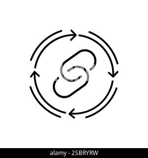 Value chain icon. Manufacturing costs strategy isolated on background vector illustration Stock Vector