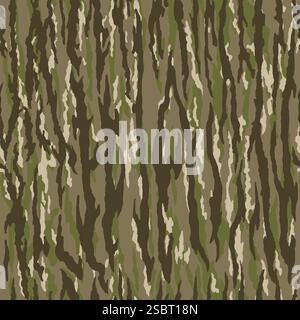 vector mossy oak camouflage pattern Stock Vector