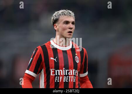 Alejandro Jimenez of Ac Milan looks on during the Serie A match ...