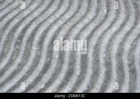 Closeup corrugated sheet metal texture for background and design Stock Photo