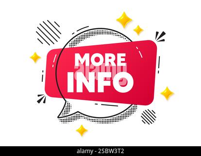More info symbol. Navigation sign. Chat speech bubble. Vector Stock Vector