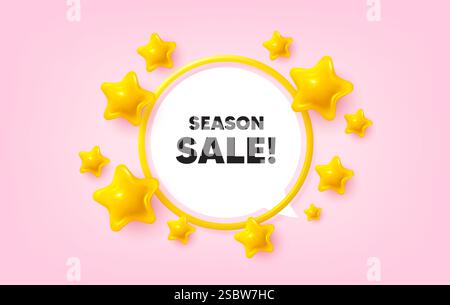 Season sale symbol. Special offer price sign. Circle frame banner. Vector Stock Vector