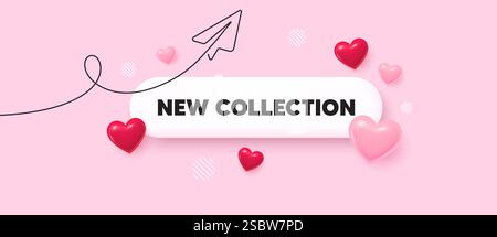 New collection. New fashion arrival sign. Search bar template. Vector Stock Vector