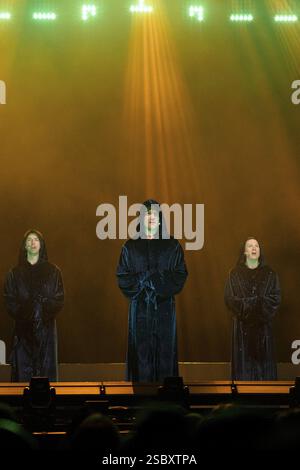 Gregorian live on 25 years Masters of Chant! Tour in the Berlin Uber Eats Music Hall on 01.02.2025 Stock Photo