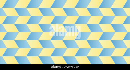 a blue and yellow chevron abstract geometric pattern backgrounds for graphic print, ecommerce signs retail shopping, advertisement business agency Stock Vector