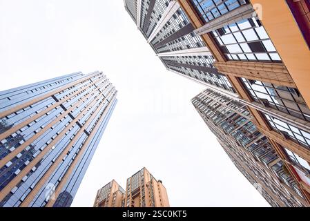 High-rise buildings in Chengdu Financial City, China Stock Photo