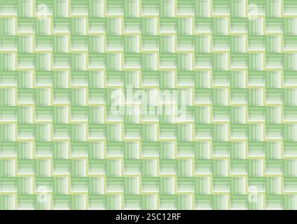 Seamless Rattan Pattern On Paper/Floor Tile Texture Stock Illustration Stock Vector
