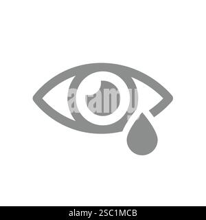 eye with drops fill style icon design, View look vision optical human ...