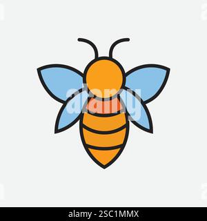 Bee vector file Deisgn Stock Vector