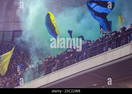 flags supporters FC Internazionale during serie A match FC