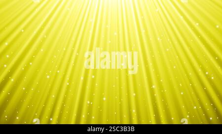 Sunlight rays background with light effects. Yellow backdrop with light of radiance. Vector illustration Stock Vector