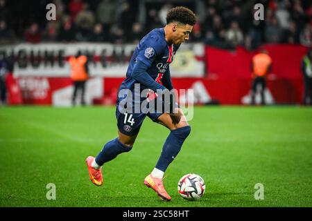 Brest, France. 01st Feb, 2025. Desire DOUE of PSG during the French championship Ligue 1 football match between Stade Brestois (Brest) and Paris Saint-Germain on 1 February 2025 at Francis Le Ble stadium in Brest, France - Photo Matthieu Mirville/DPPI Credit: DPPI Media/Alamy Live News Stock Photo