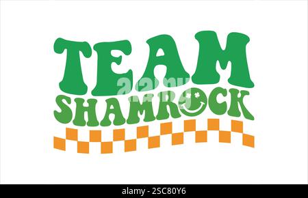 Team Shamrock Svg Stock Vector