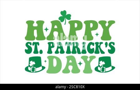 Happy St. Patrick's Day SVG Stock Vector