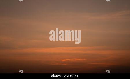 Evening sky, Sunset, Beautiful dark sky and bright, Beautiful clouds at dusk over the city, Nature background, Colorful clouds in summer, Peaceful and Stock Photo