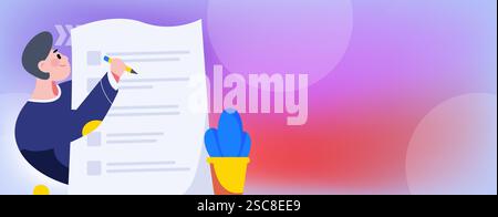 Personnel doing job interview flat vector concept operation hand drawn illustration Stock Vector