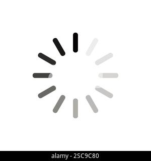 Loading bar progress icon .Loading bar icons. website load bar vector icon set, Circle loader collection Stock Vector