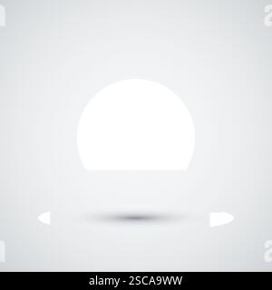 Disc music play logo simple icon design Stock Vector