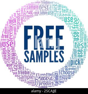Free Samples word cloud conceptual design isolated on white background ...