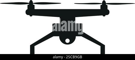Surveillance drone icon. Security signs and symbols. Stock Vector