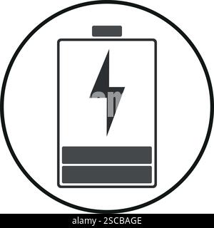 Charging Battery sign vector. Safety signs and symbols. Stock Vector