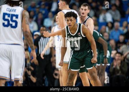 Michigan State guard Jeremy Fears Jr. (1) plays against Oregon during ...