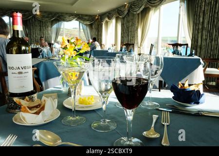 Restaurant table Stock Photo