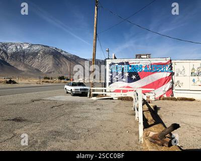 Roadside Café in Olancha, California Along Highway 395 Stock Photo