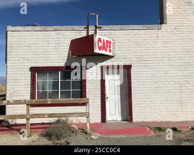 Roadside Café in Olancha, California Along Highway 395 Stock Photo