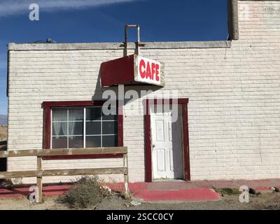 Roadside Café in Olancha, California Along Highway 395 Stock Photo