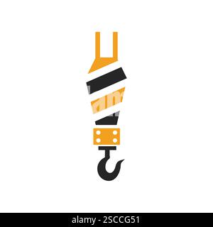 crane icon logo design template Stock Vector