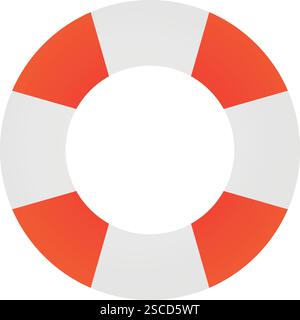 lifebuoy rescue sign. Marine safety signs and symbols. Stock Vector