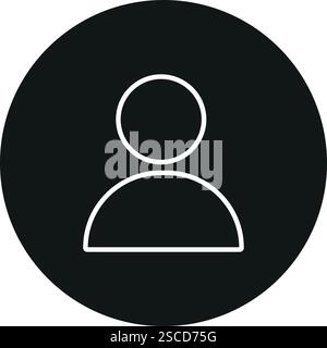 User profile icon sign. Business signs and symbols. Stock Vector