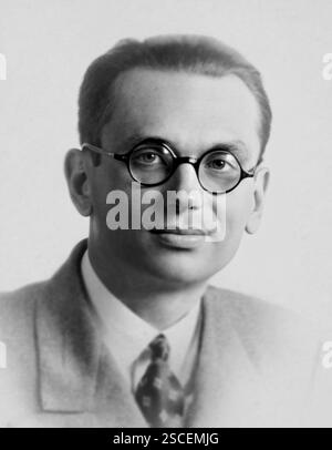 Mathematician Kurt Godel (1906-1978), receives the first Albert ...