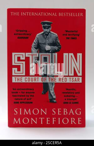 Front cover of the Book Stalin by Simon Sebag Montefiore isolated on white background Stock Photo